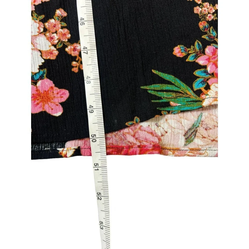 Knox Rose Women's Black Floral Sleeveless Dress - Picture 6 of 7